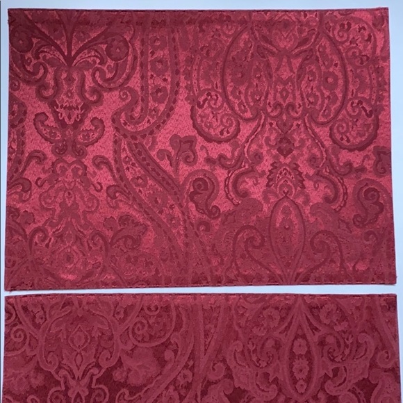 NWOT Ralph Lauren red paisley placemat 2 pieces - Picture 2 of 8